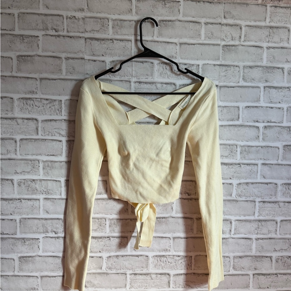 Elegant Cream Long Sleeve Top